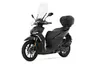Voge SR16 4V en negro mate, vista tres cuartos delantera derecha